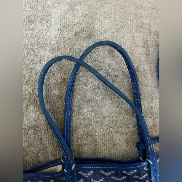 Blue Goyard tote bag with matching wallet - Picture 2 of 6